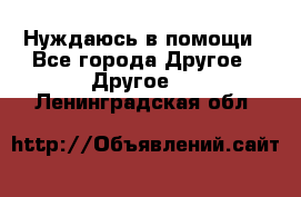 Нуждаюсь в помощи - Все города Другое » Другое   . Ленинградская обл.